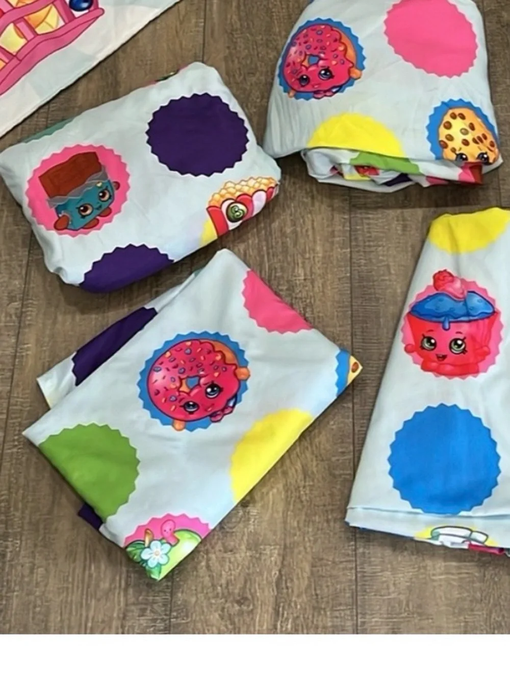 Shopkins Twin Size Sheet Sets Qty-2 Sets of Twin Size EUC